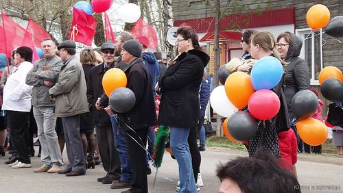 Митинг и демонстрация в честь Дня Победы.