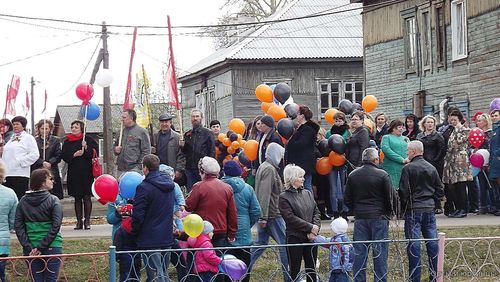 Митинг и демонстрация в честь Дня Победы.