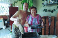 После рыбалки.